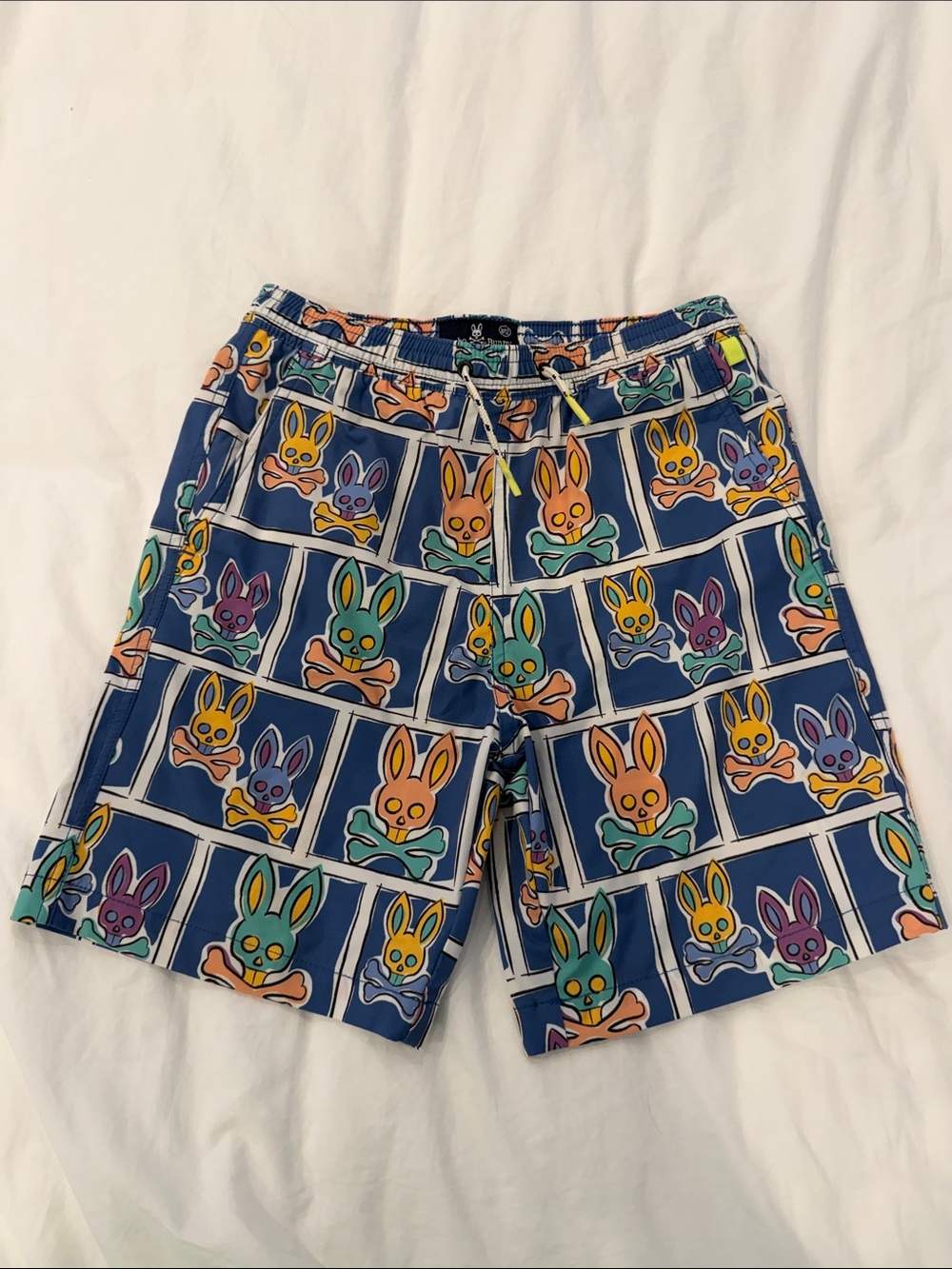 Psycho Bunny Graphic Bunny Print Swim Shorts